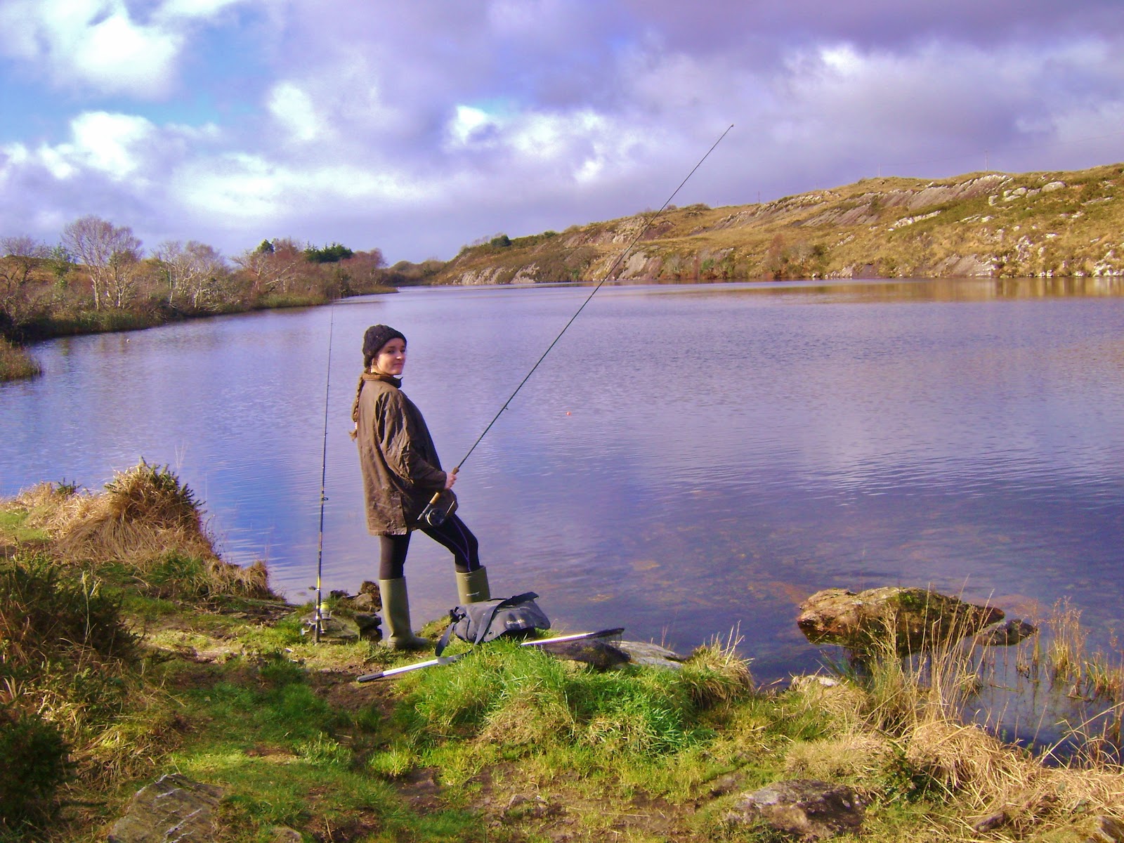 Salmon trout fishing in Ireland with Robert White February 2012