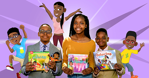 3 Siblings Launch African American Cartoon Series Based on the Characters  in Their Books