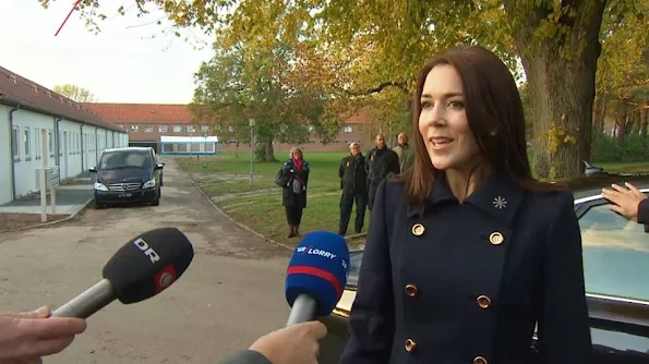 Crown Princess Mary of Denmark attends opening of the KFUM Soldier' housing for veteran families in Birkerød