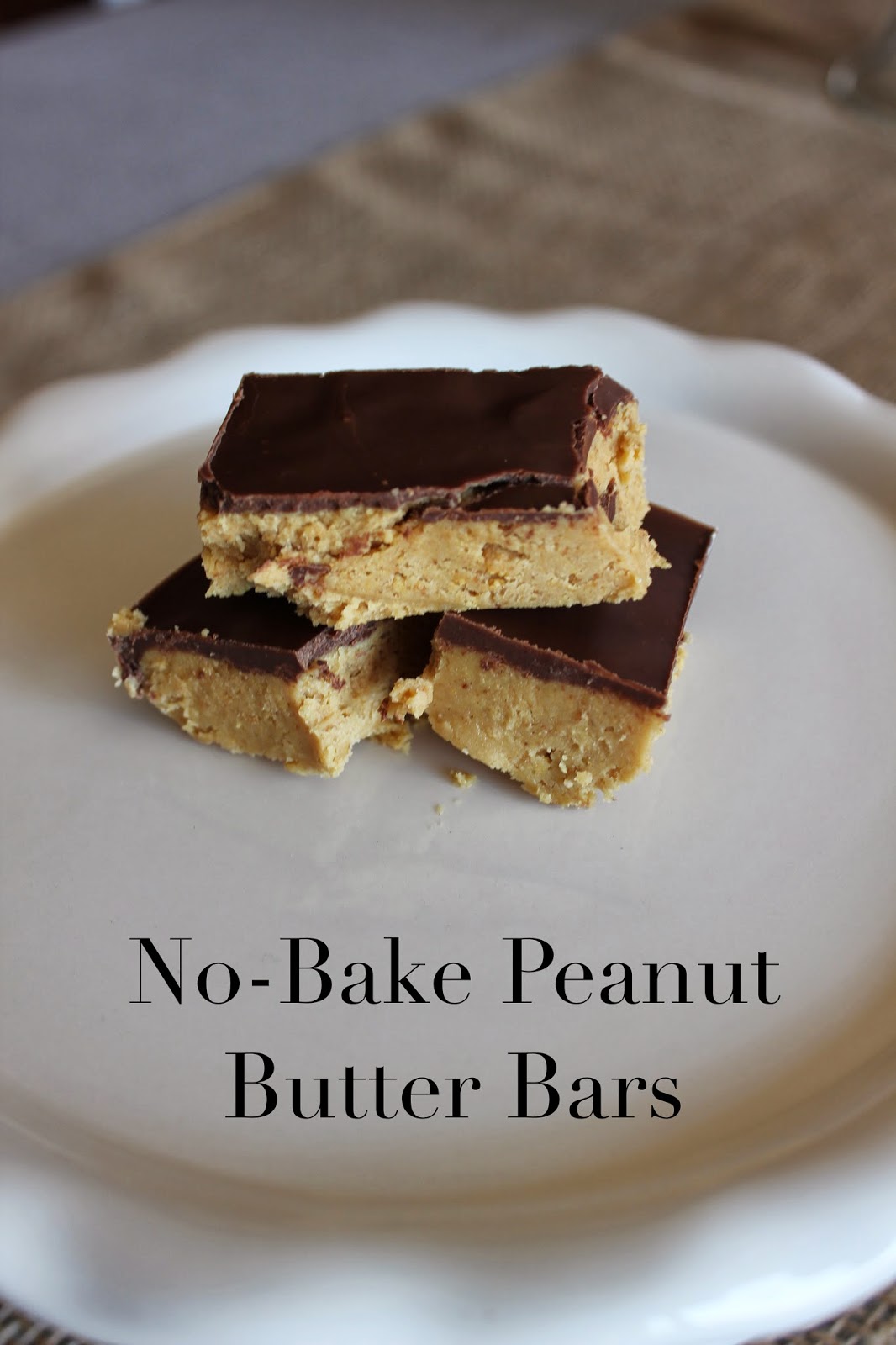 Life on Pioneer Trail NoBake Peanut Butter Bars