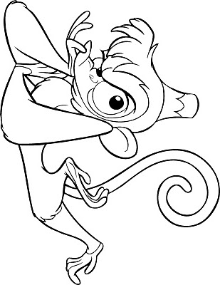 abu from aladdin coloring pages - photo #10