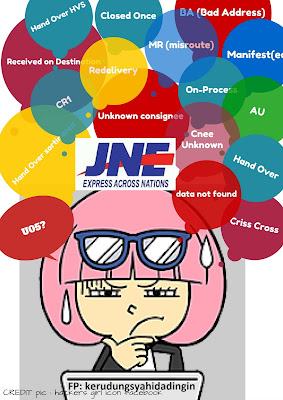 arti status pengiriman JNE - little journey
