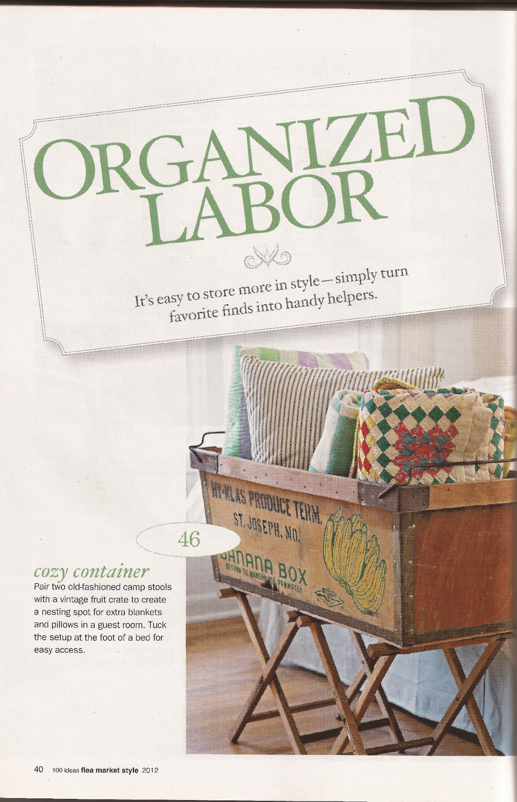 Decorando!: Algunas ideas de la revista "100 ideas Flea Market Style"