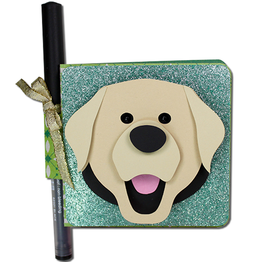 JMRush Designs Labrador Double Sticky Note Holder