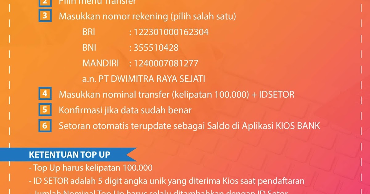 CARA DEPOSIT ~ PPOB BRI PT. DWIMITRA RAYA SEJATI