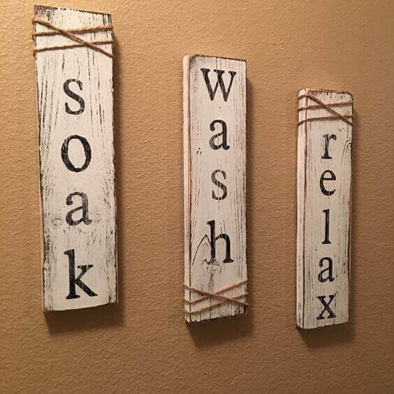 soak, wash, relax, signs