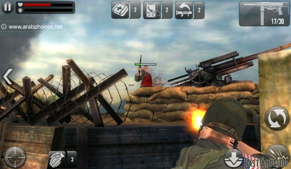 تحميل لعبة FRONTLINE COMMANDO: D-DAY مهكرة للاندرويد مجانا
