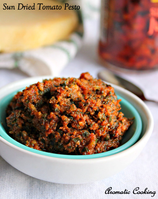 Aromatic Cooking Sun Dried Tomato Pesto