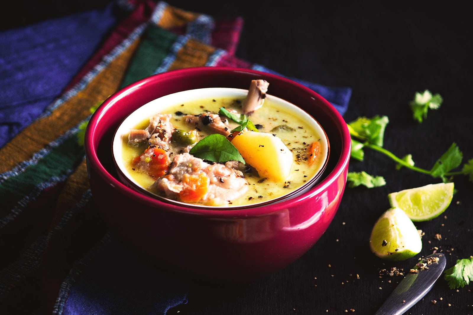 Kerala Style Chicken Stew with Coconut Milk