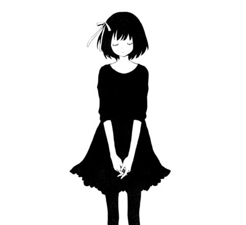 "So Sad" 45 hình hình họa Anime buồn đen phối trắng về Boy & Girl rất đẹp nhất