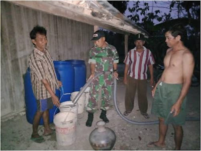 KORAMIL SUKODONO DISTRIBUSIKAN AIR BERSIH