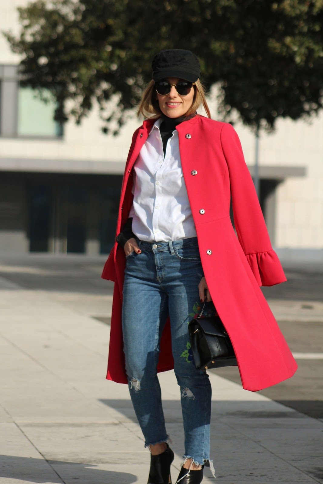 come indossare un cappotto rosso - Eniwhere Fashion