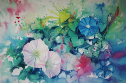 morning glories shore redhead guild workshop north artist leslie