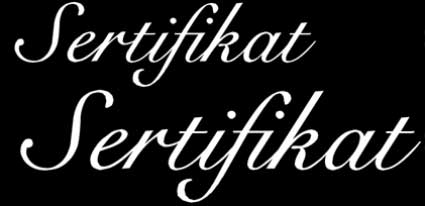 Font Untuk Sertifikat dan Piagam Yang Sering Dipakai