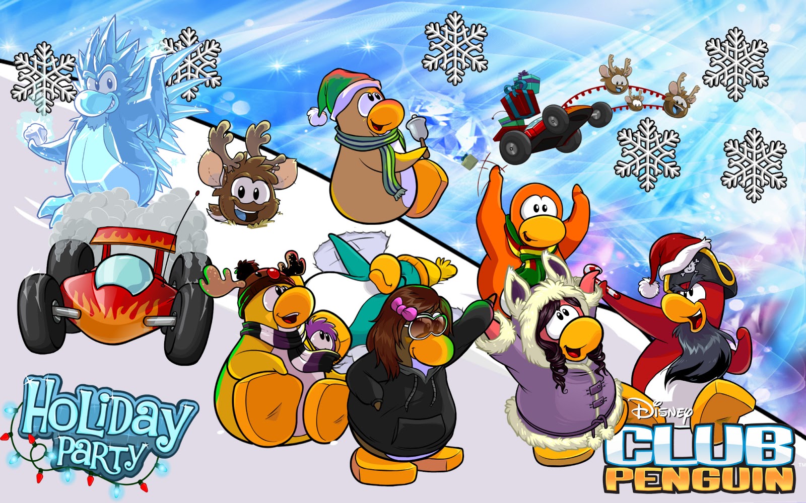 Khantar07's Official Club Penguin Wallpapers Holiday Party 2012 Wallpaper