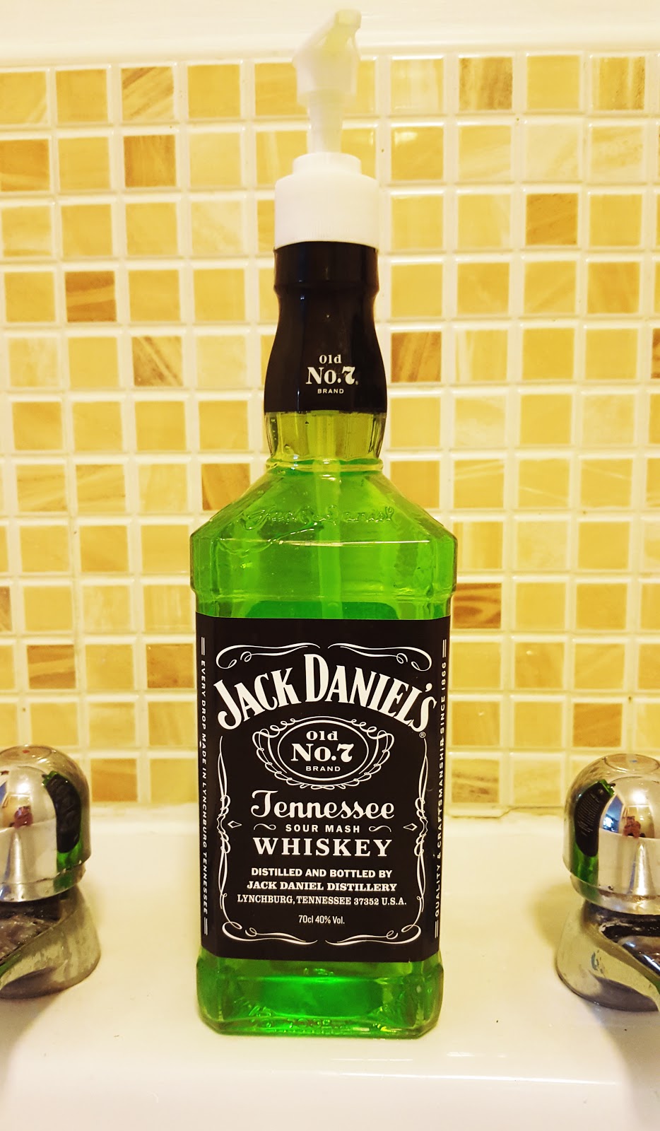 Jack Daniels Soap Dispenser: Creative Mondays Blog Hop