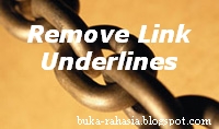 cara menghapus underline link blogger