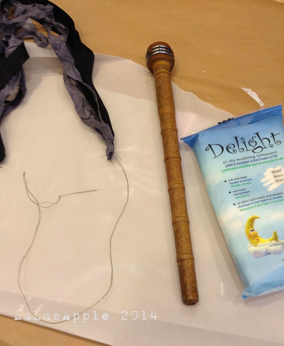 Making Mini Maypole Creative Paperclay® air dry modeling material: Mini Spooky Spring ...