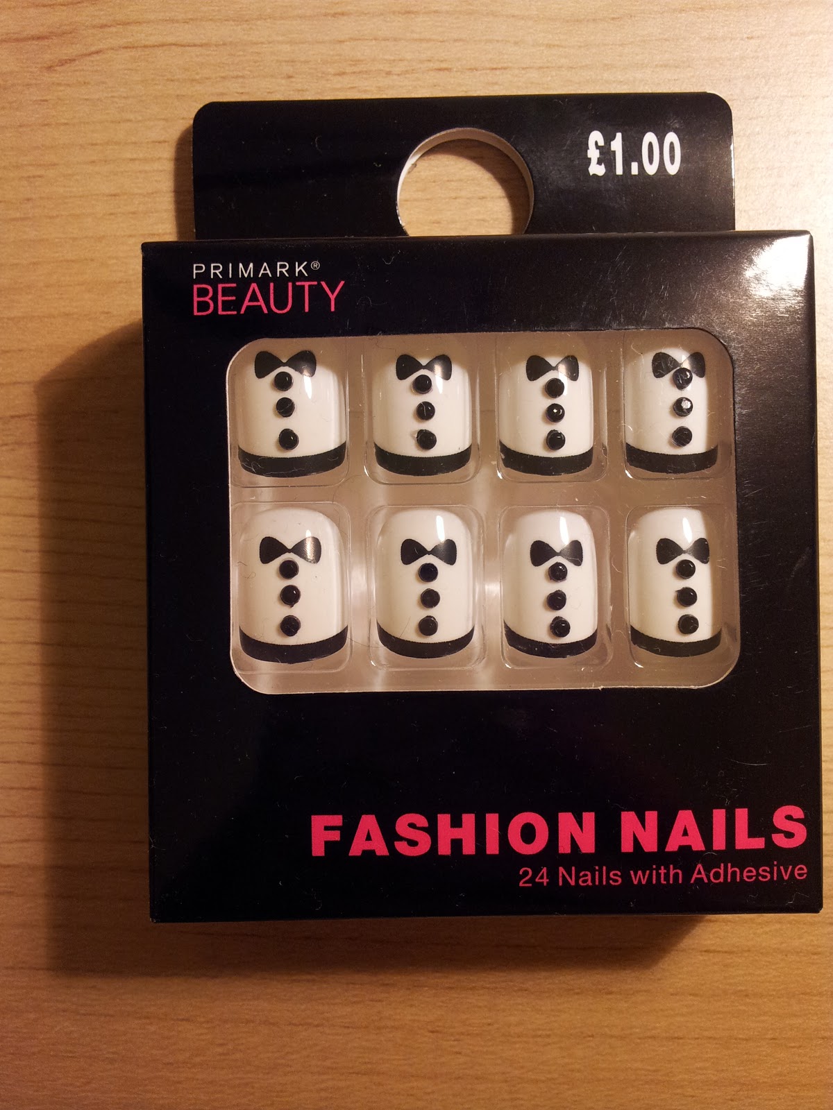 Beauty and the Blogger Cute £1 Primark false nails cupcakes, tuxedos