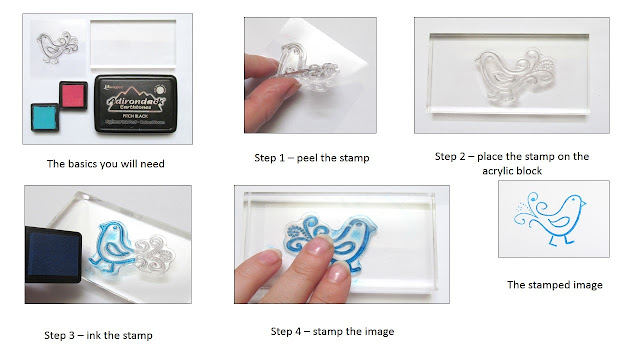 how to use clear stamps