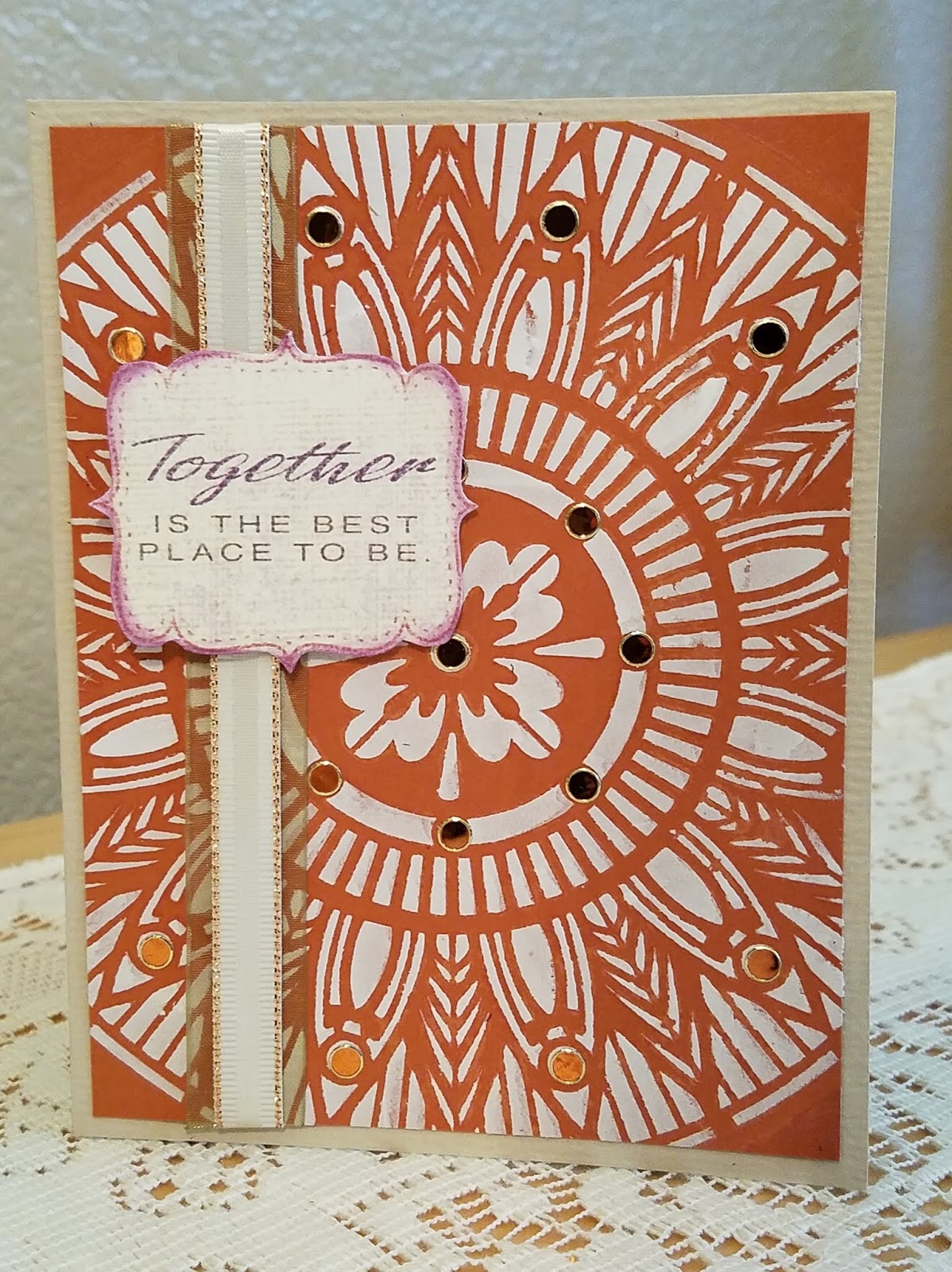 Rockin Paper Scissors and Glue Tapestry Stencil