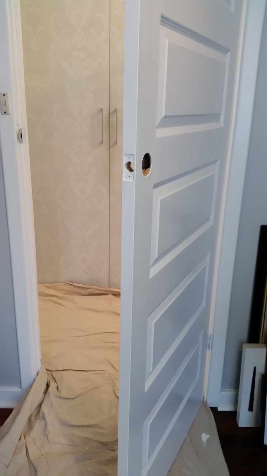 Jarrah Jungle Painting Door Frames + Internal Doors With Dulux Paint