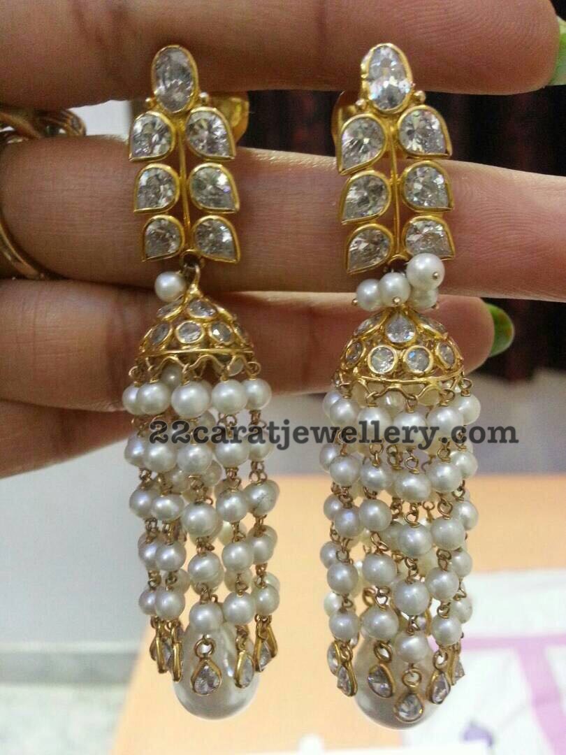 18 Carat Gold earrings Gallery Jewellery Designs