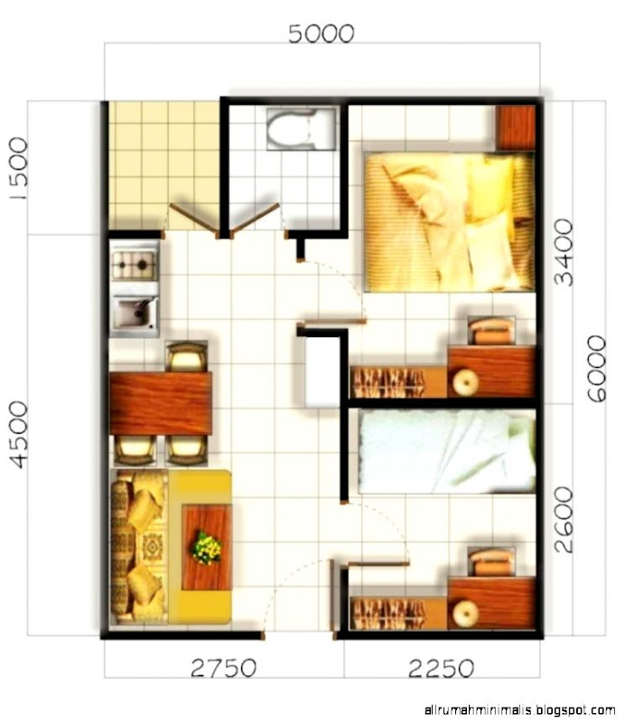 Gambar Desain Rumah Minimalis 2015   Sketsa Denah Rumah Sederhana
