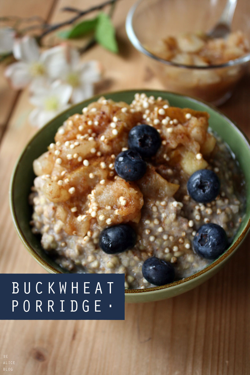 Buckwheat Porridge with Apple Pear Compote