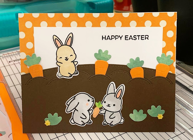 Sunny Studio Stamps: Chubby Bunny Customer Card Share by Vanessa Middleton