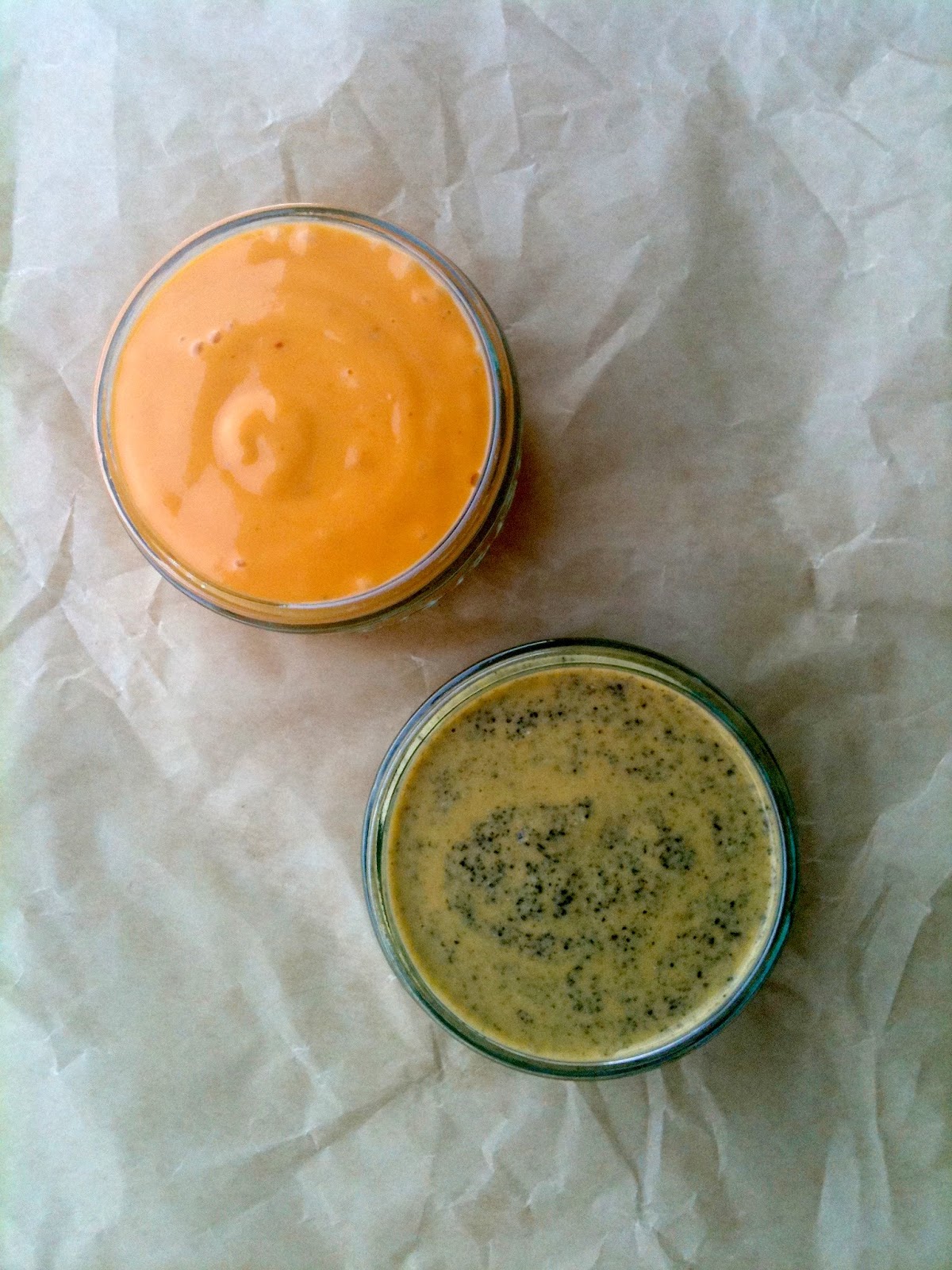 One Papaya, Two Amazing Salad Dressings