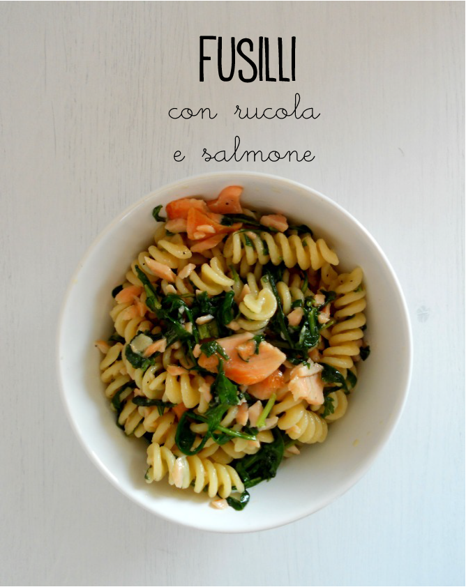 pasta rucola e salmone - arugola and smoked salmon pasta