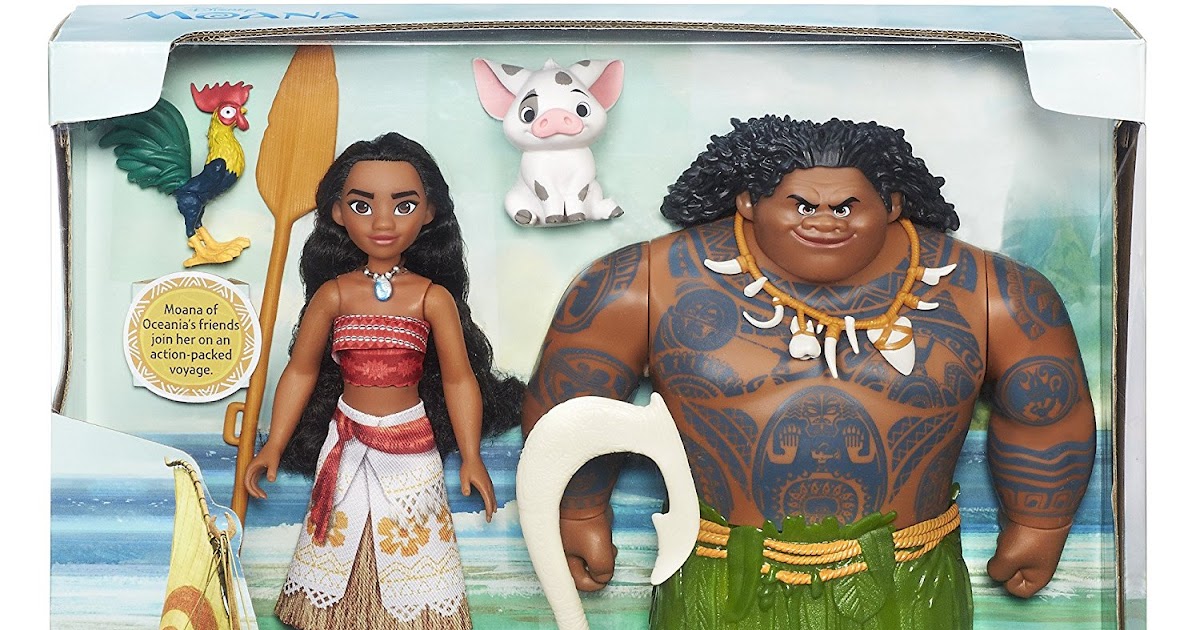 muñecos vaiana y maui