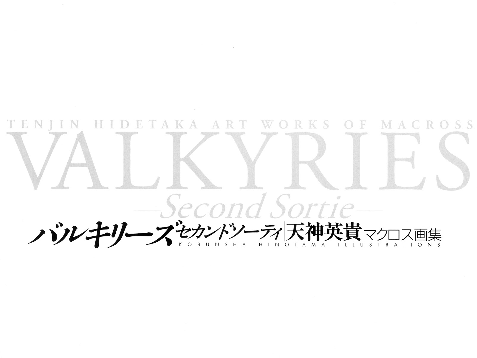 Valkyries Second Sortie - Art Works of Macross - Tenjin Hidetaka