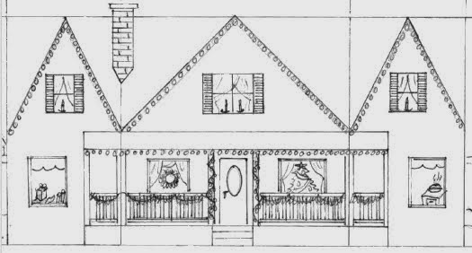 Village printable houses christmas three coloring part pdf scene own cardboard country pleasant times The Pleasant Times: Christmas Village part three: Houses
