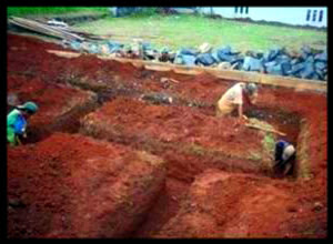 ialah pekerjaan  yang dilaksanakan dengan menciptakan lubang di tanah membentuk pola tertent Metode Pelaksanaan Galian Tanah