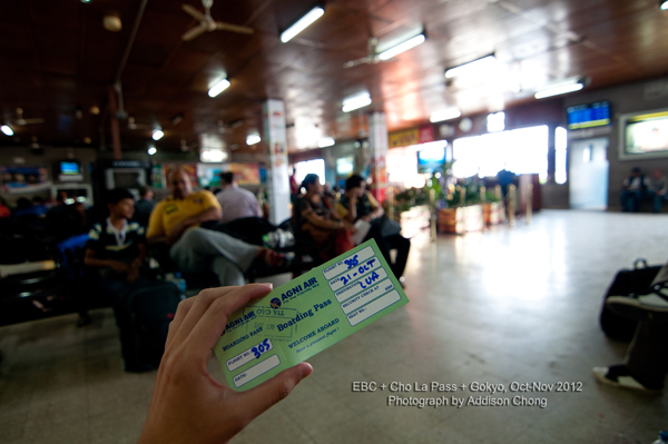 Lukla Flight Boarding Pass