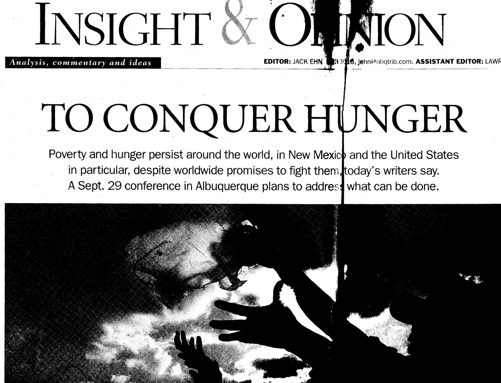 Bread New Mexico Blog A Hunger OpEd Written Fifteen Years Ago in The