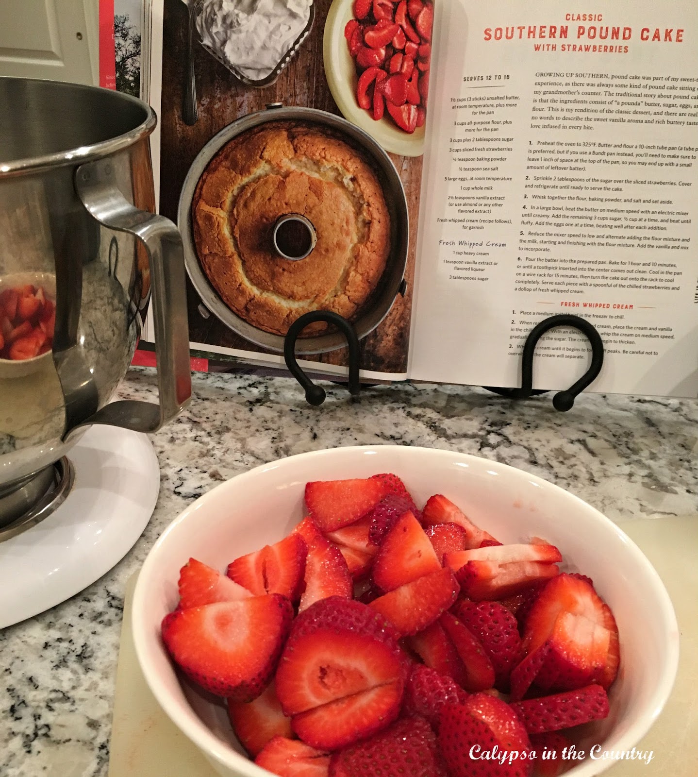 Classic Southern Pound Cake with Strawberries Recipe