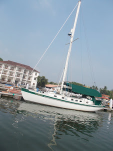 A Ocean sailing private yacht at Bolgatty Island.