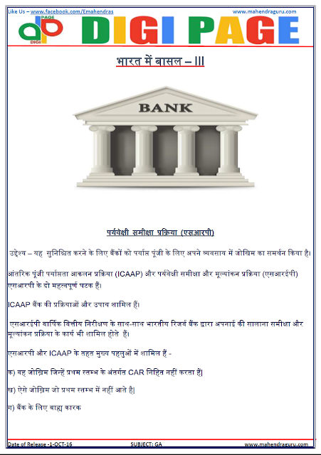 DP | Basel - 3 In India | 