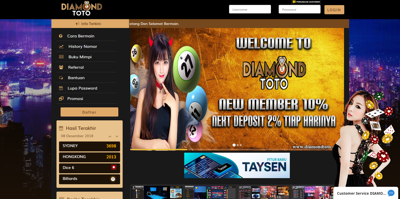 Link Alternatif Terbaru DIAMONDTOTO