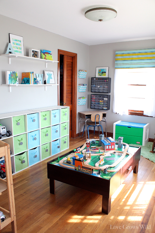 This idea cost me less than 30 dollars and its well loved and used in , Playroom Ideas