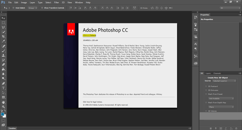 Adobe Photoshop CC 2014 Final Full Version 15.2 32bit / 64bit 