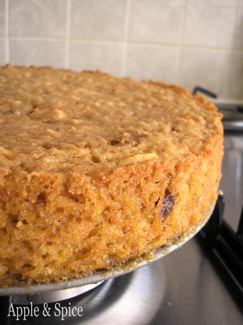 Apple & Spice Apple Carrot Cake with Honey & Lemon Ricotta Frosting