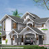 4 bedroom sloping roof home plan in 269 sqM
