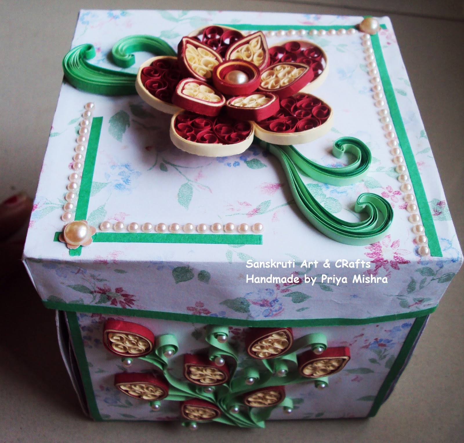 Priya Mishra Blog Explosion Box Card