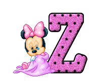 Alfabeto de Minnie bebé llorando Z.