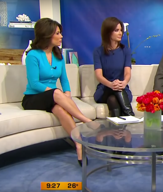THROWBACK THURSDAY TO FEBRUARY OF 2011 TO SEE REBECCA JARVIS IN CLASSIC BLACK LEATHER BOOTS
