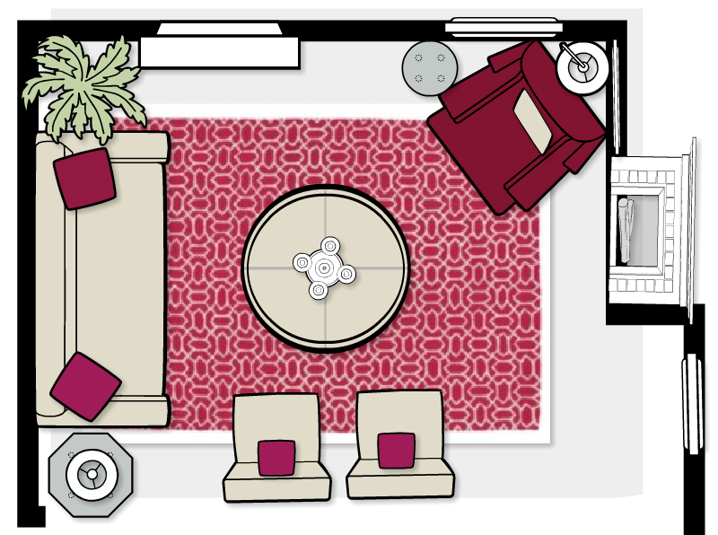 Family Room Layouts.
